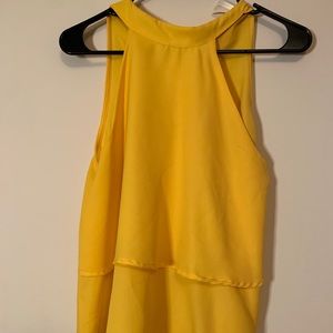 High neck Yellow Tank